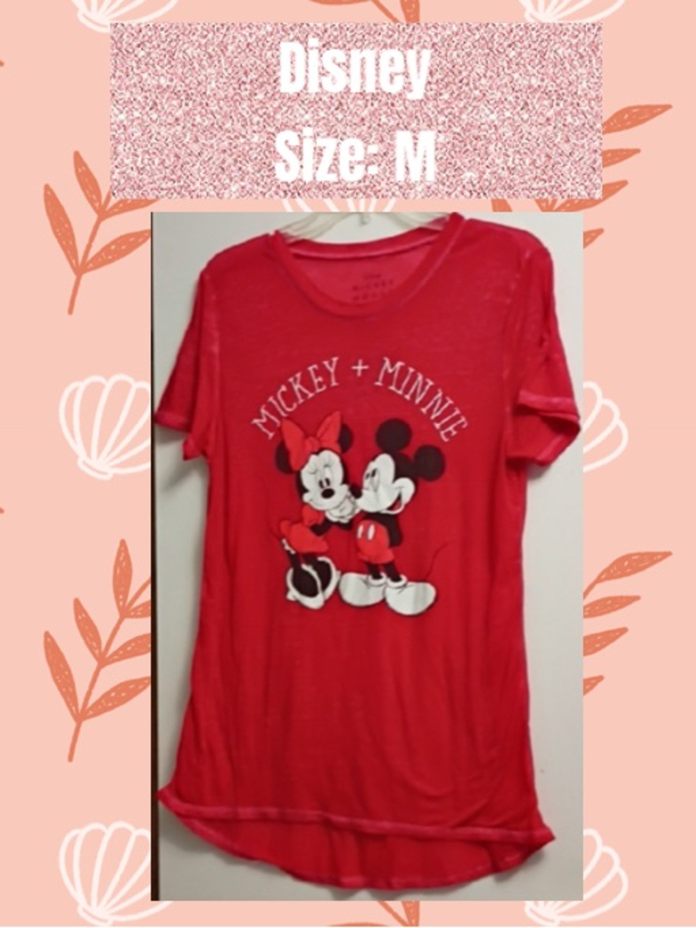 Disney Red Mickey Mouse Graphic Tee